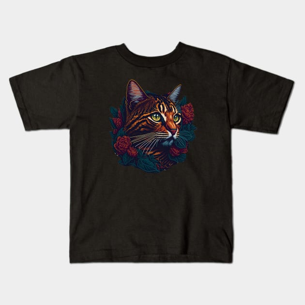 Cat Breed - Toyger Cat Kids T-Shirt by ImaginativeInkPOD